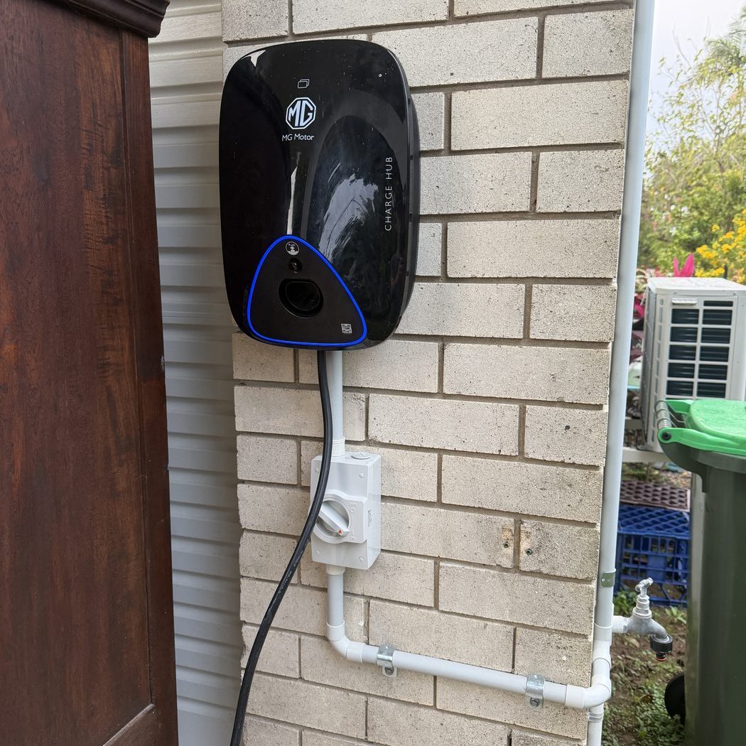 Level 2 EV charger installation by Ultralec — Gympie home EV charger